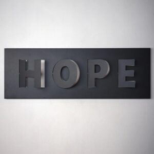 Renda Helin - Hope Metal Wall Art