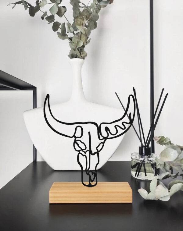 Bison shelf decor