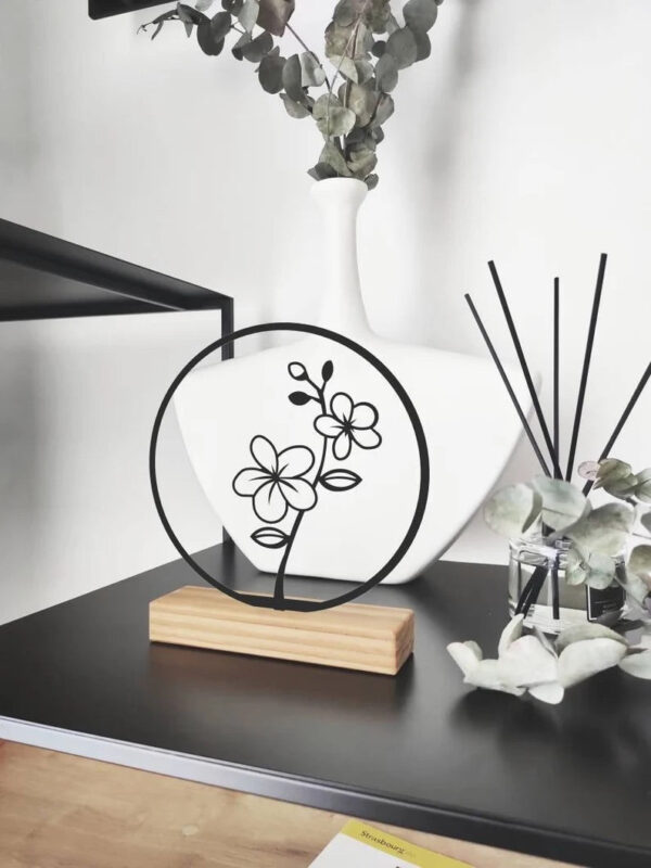 Hawthorn flower shelf decor