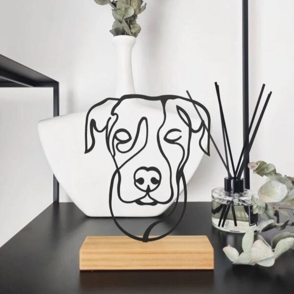 Pitbull dog Shelf Decor