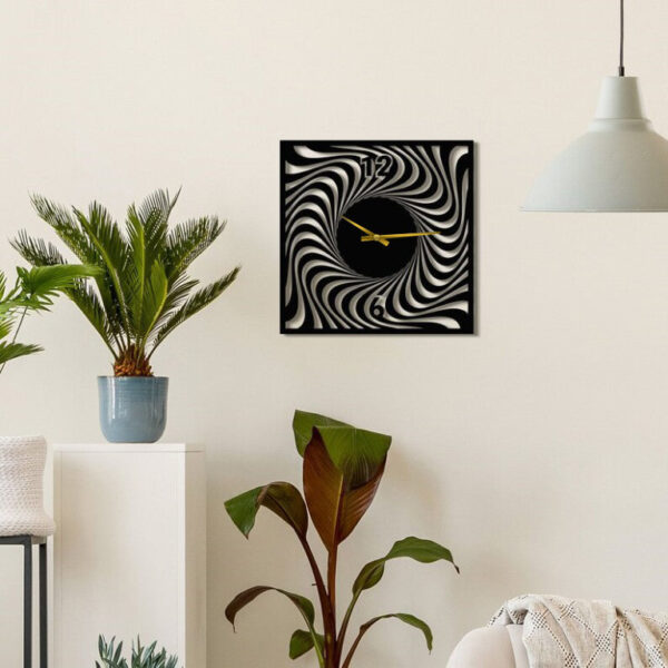 Dark Illusion wall clock