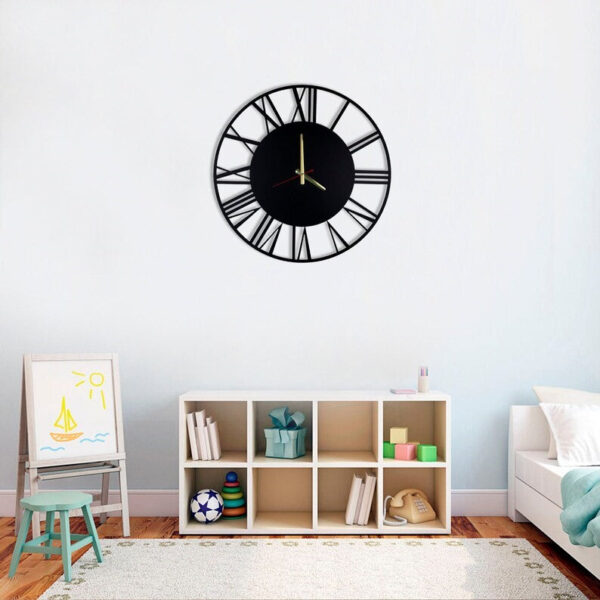 Solid transparent wall clock