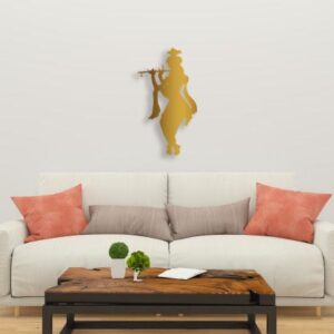 Lord Krishna Metal Wall Art