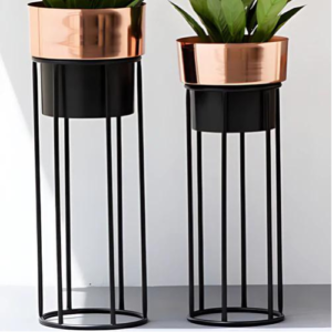Metal Iron Planter (Set of 2)