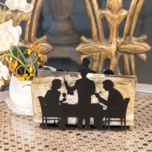 Metal Champagne Napkin Holder