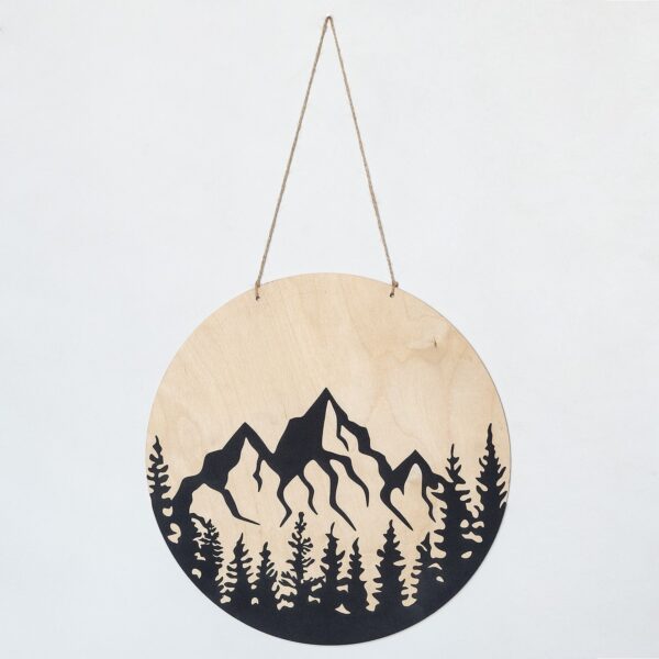 NATURE THEMED WOODEN METAL WALL ART