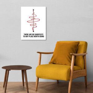 There Are No Shortcuts to Any Place Worth Going Metal Poster