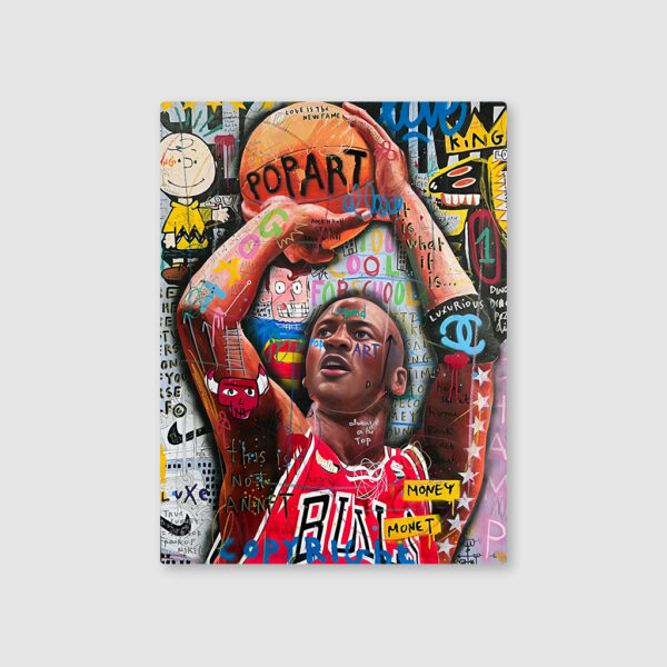 Michael Jordon: Legend in Pop Metal Poster