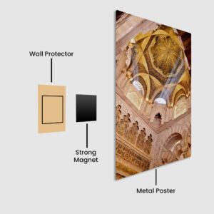 Architectural Marvel: Cordoba's Great Mosque Metal Poster