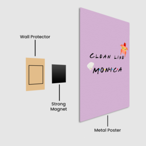 Clean Like Monica Metal Poster