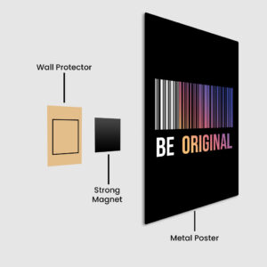 Stand Out from the Crowd: Be Original Metal Poster