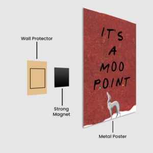 It's a Moo Point Metal Poster
