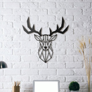 DEER HEAD Metal Wall Art