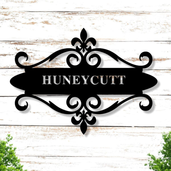 Custom Family Name Metal Sign