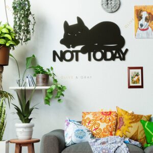 Not Today Metal Wall Art